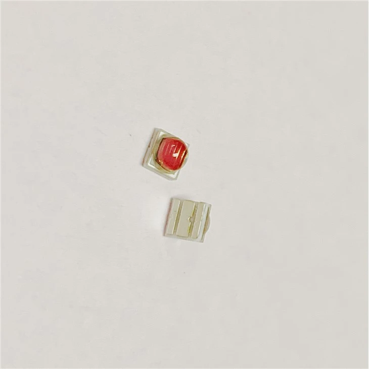1w 660nm 3030 SMD LED med linse for plantevekstlampe