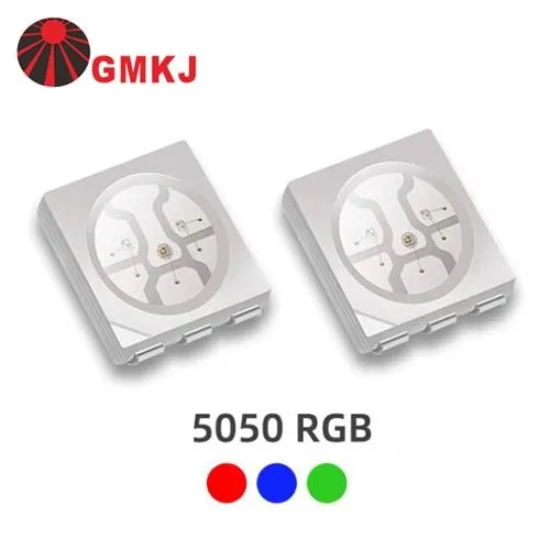 Rgb Led Chip 5050 Smd 0.2w 20mA Hver Farge