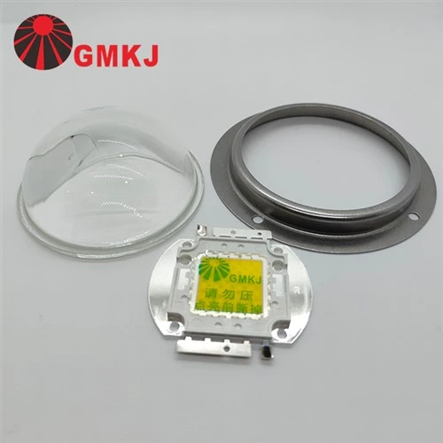 Rund glasslinse for COB LED
